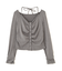フロントギャザーデコルテカットソー