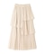 ランダムプリーツティアードスカート