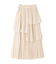 ランダムプリーツティアードスカート