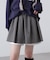 インナーパンツ付レイヤードフレアミニスカート