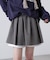 インナーパンツ付レイヤードフレアミニスカート