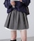 インナーパンツ付レイヤードフレアミニスカート