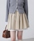 インナーパンツ付レイヤードフレアミニスカート