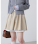 インナーパンツ付レイヤードフレアミニスカート