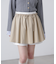 インナーパンツ付レイヤードフレアミニスカート