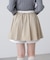 インナーパンツ付レイヤードフレアミニスカート