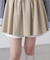 インナーパンツ付レイヤードフレアミニスカート