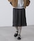 レーストリムサテンミディスカート