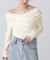 オフショルミニ裏毛カットソー