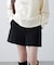 〈セットアップ対応〉ハイウエストショートパンツ