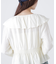 衿フリルペプラム前開きブラウス