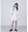 袖ドロストティアードシャツミニワンピース