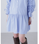 袖ドロストティアードシャツミニワンピース