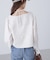フロントギャザーネックリボン付きブラウス