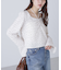 フロントギャザーネックリボン付きブラウス