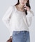 フロントギャザーネックリボン付きブラウス