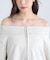 袖バルーンオフショルZIPカットソー