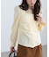 フロントギャザースクエアネックブラウス