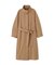 スタンドカラーロングトレンチコート