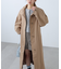 スタンドカラーロングトレンチコート