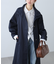 スタンドカラーロングトレンチコート