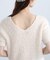 前後2wayシャギー半袖ニット