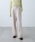 [低身長サイズ／Sシリーズ]梳毛調合繊タックワイドパンツ