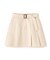 〈セットアップ対応〉ベルト付きプリーツミニスカート