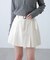 〈セットアップ対応〉ベルト付きプリーツミニスカート