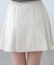 〈セットアップ対応〉ベルト付きプリーツミニスカート