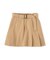 〈セットアップ対応〉ベルト付きプリーツミニスカート
