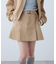 〈セットアップ対応〉ベルト付きプリーツミニスカート