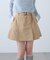 〈セットアップ対応〉ベルト付きプリーツミニスカート