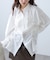 フロントドロストオーバーサイズシャツ