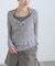 ホルターインナーレイヤードカシュクールカットソー