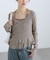 ホルターインナーレイヤードカシュクールカットソー