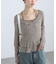 ホルターインナーレイヤードカシュクールカットソー
