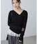 〈MFM〉アシメVネックニット