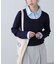 シャツレイヤードクルーネックニット