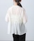 シャーリングドロストブラウス