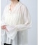 シャーリングドロストブラウス