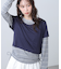 シアーTシャツレイヤードボーダーロンT