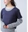 シアーTシャツレイヤードボーダーロンT