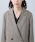 麻調合繊ダブルブレストジャケット