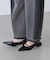 オーバーヒールパンプス