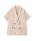 麻調合繊ハーフスリーブジャケット