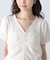 ペプラムギャザーブラウス