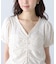ペプラムギャザーブラウス