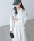 ロングシャツワンピース