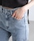 [低身長サイズ／Sシリーズ]サイドカットフレアデニムパンツ